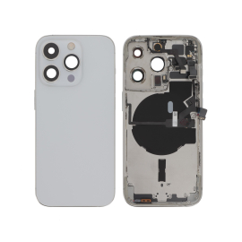 Carcasă completă Full Silver cu MagSafe fara logo iPhone 14 Pro