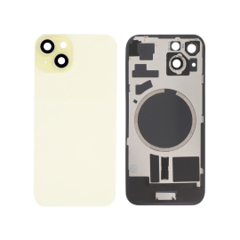 Capac spate Yellow cu MagSafe fara logo iPhone 15