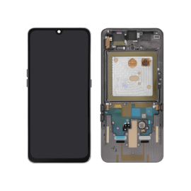 Display complet OLED cu ramă Samsung Galaxy A80 (A805F) Negru Compatibil