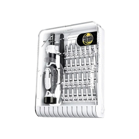 Set surubelnite de precizie Jakemy JM-8189B 32 in 1 cu penseta, White